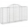 Kosze gabionowe, 40 szt, 200x30x100/120cm, galwanizowane żelazo