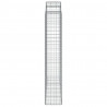 Kosze gabionowe, 9 szt, 200x50x220/240 cm, galwanizowane żelazo