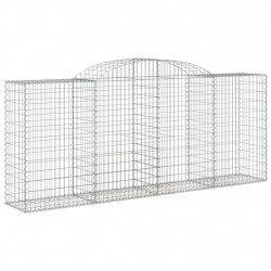 Kosze gabionowe, 25 szt, 300x50x120/140cm, galwanizowane żelazo