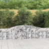 Kosze gabionowe, 25 szt, 400x30x60/80 cm, galwanizowane żelazo