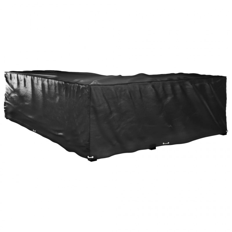 Pokrowce L na meble ogrodowe, 2 szt., 18 oczek, 220x285x80 cm