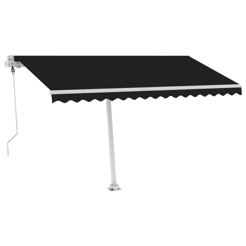 Automatycznie zwijana markiza, LED i czujnik wiatru, 400x350 cm