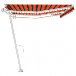 Automatycznie zwijana markiza, LED i czujnik wiatru, 600x350 cm