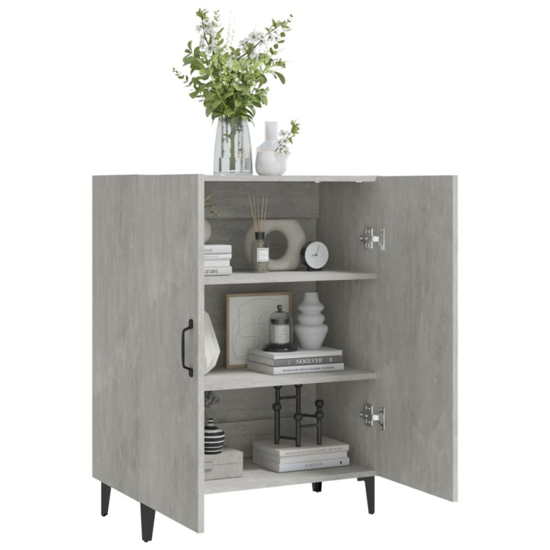 Komoda, szarość betonu, 70x34x90 cm, materiał drewnopochodny