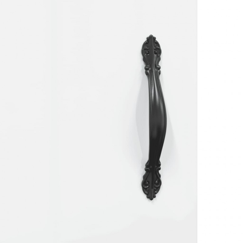 Witrynka biała połysk 69,5x34x180 cm materiał drewnopochodny