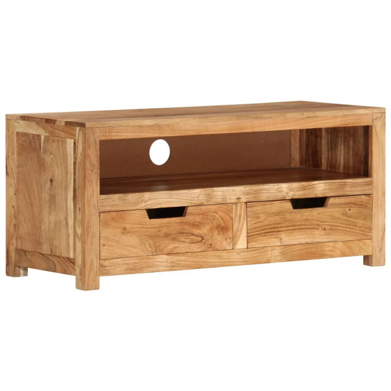 Szafka pod TV, 88x35x40 cm, lite drewno akacjowe