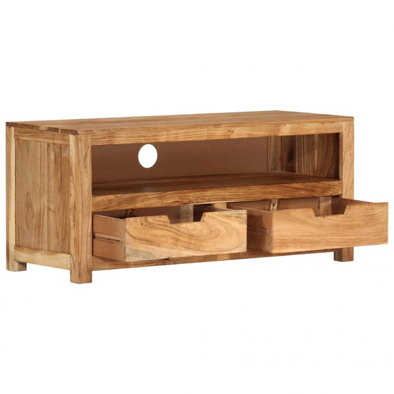 Szafka pod TV, 88x35x40 cm, lite drewno akacjowe