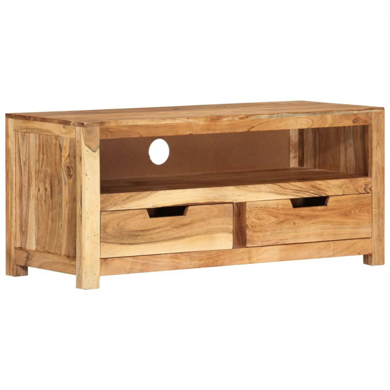 Szafka pod TV, 88x35x40 cm, lite drewno akacjowe