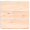 Półka, 40x40x(2-6) cm, surowe lite drewno dębowe