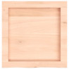 Półka, 40x40x(2-6) cm, surowe lite drewno dębowe