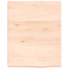 Półka, 40x50x(2-4) cm, surowe lite drewno dębowe