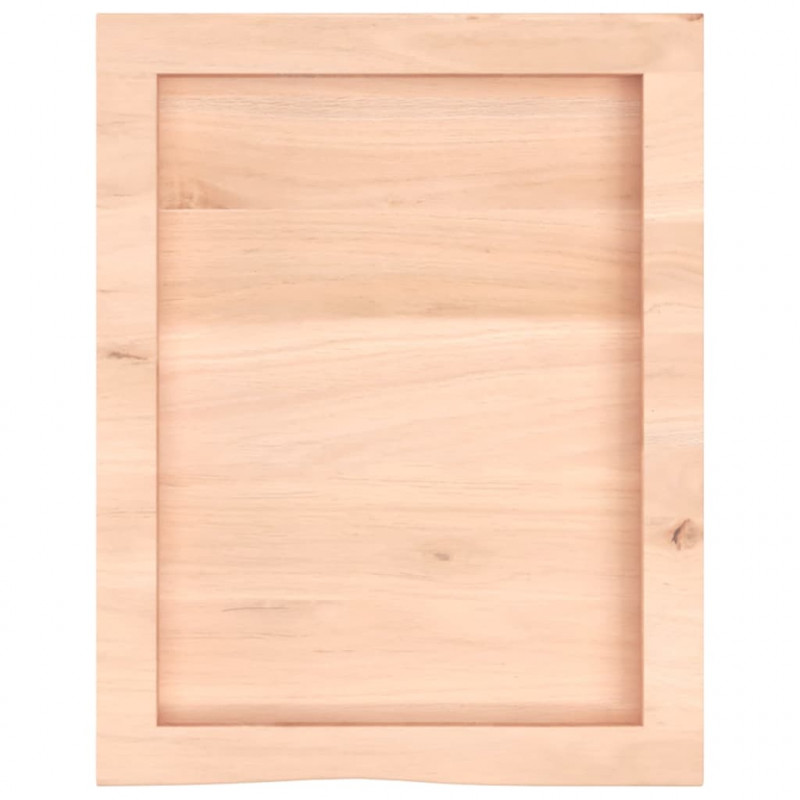 Półka, 40x50x(2-4) cm, surowe lite drewno dębowe