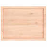 Półka, 80x60x(2-6) cm, surowe lite drewno dębowe
