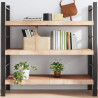Półka, 120x60x(2-6) cm, surowe lite drewno dębowe