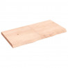 Półka, 120x60x(2-6) cm, surowe lite drewno dębowe