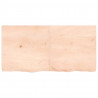 Półka, 120x60x(2-6) cm, surowe lite drewno dębowe