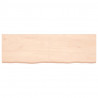 Półka, 160x50x(2-6) cm, surowe lite drewno dębowe