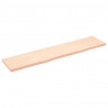 Półka, 180x40x(2-4) cm, surowe lite drewno dębowe