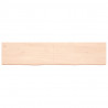 Półka, 180x40x(2-4) cm, surowe lite drewno dębowe
