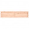 Półka, 180x40x(2-4) cm, surowe lite drewno dębowe