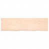Półka, 180x50x(2-6) cm, surowe lite drewno dębowe