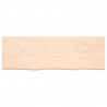 Półka, 180x60x(2-6) cm, surowe lite drewno dębowe