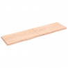 Półka, 200x50x(2-4) cm, surowe lite drewno dębowe