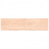 Półka, 200x50x(2-4) cm, surowe lite drewno dębowe