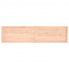 Półka, 200x50x(2-4) cm, surowe lite drewno dębowe