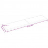 Półka, 220x50x(2-6) cm, surowe lite drewno dębowe