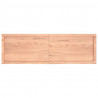 Półka, brązowa, 160x50x(2-4) cm, lakierowane lite drewno dębowe
