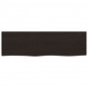 Półka, ciemnobrązowa, 100x30x(2-6) cm, wykończone drewno dębowe