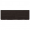 Półka, ciemnobrązowa, 120x40x(2-4) cm, wykończone drewno dębowe