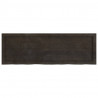 Półka, ciemnobrązowa, 120x40x(2-4) cm, wykończone drewno dębowe