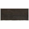 Półka, ciemnobrązowa, 120x50x(2-4) cm, wykończone drewno dębowe