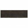 Półka, ciemnobrązowa, 180x50x(2-4) cm, wykończone drewno dębowe