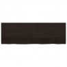 Półka, ciemnobrązowa, 180x60x(2-4) cm, wykończone drewno dębowe