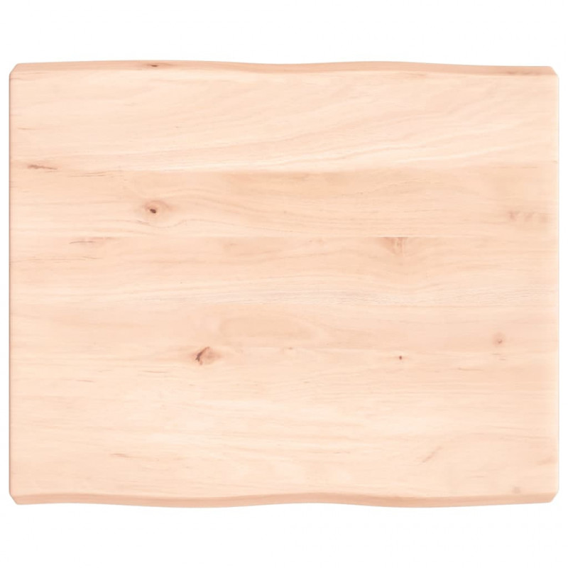 Blat stołu, 60x50x(2-6)cm, surowy, lity dąb naturalną krawędzią