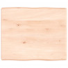 Blat stołu, 60x50x(2-6)cm, surowy, lity dąb naturalną krawędzią