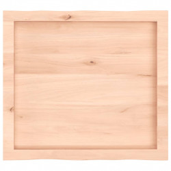 Blat stołu, 60x50x(2-6)cm, surowy, lity dąb naturalną krawędzią