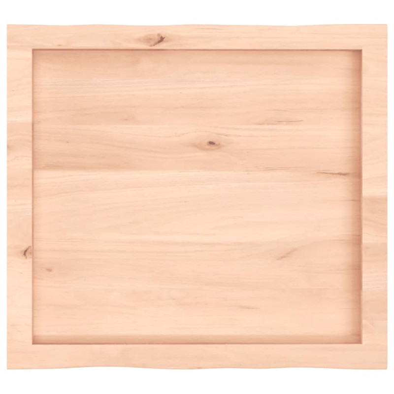 Blat stołu, 60x50x(2-6)cm, surowy, lity dąb naturalną krawędzią