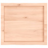 Blat stołu, 60x50x(2-6)cm, surowy, lity dąb naturalną krawędzią