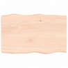 Blat stołu, 80x50x(2-6)cm, surowy, lity dąb naturalną krawędzią