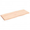 Blat stołu, 100x40x(2-4)cm surowy, lity dąb naturalną krawędzią