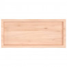 Blat stołu, 100x40x(2-4)cm surowy, lity dąb naturalną krawędzią
