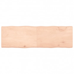 Blat stołu, 160x50x(2-6)cm surowy, lity dąb naturalną krawędzią