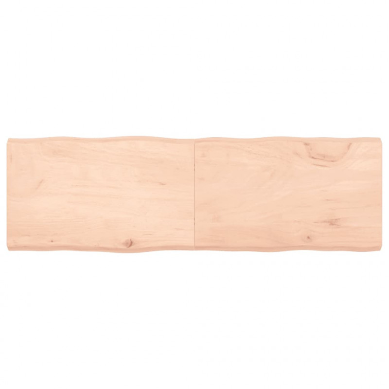 Blat stołu, 160x50x(2-6)cm surowy, lity dąb naturalną krawędzią