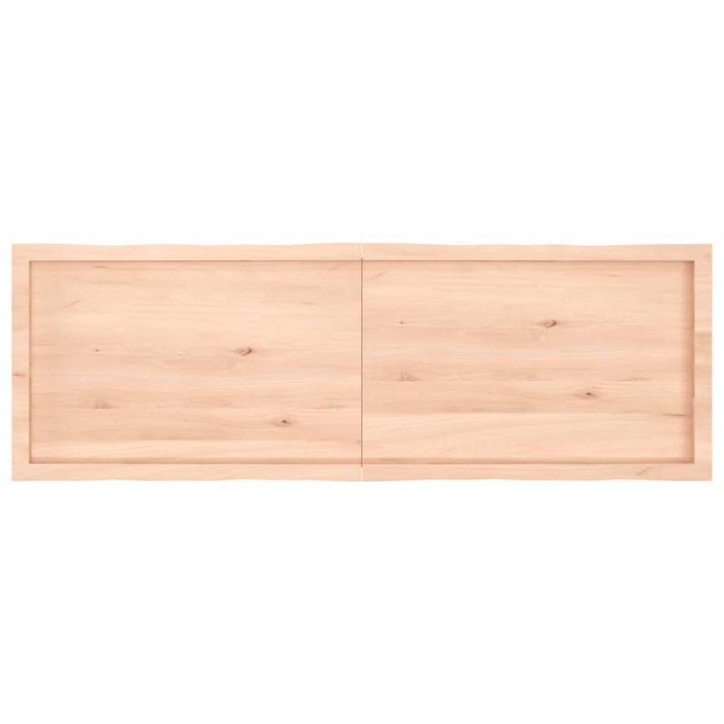 Blat stołu, 160x50x(2-6)cm surowy, lity dąb naturalną krawędzią