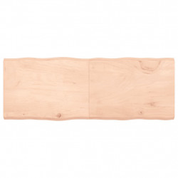 Blat stołu, 160x60x(2-6)cm surowy, lity dąb naturalną krawędzią