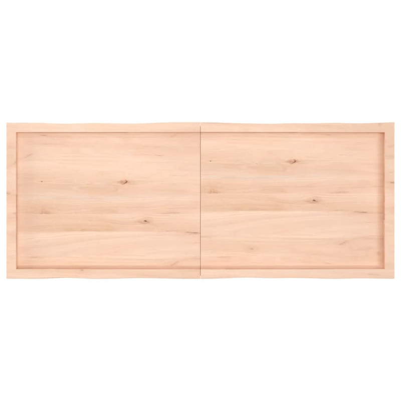 Blat stołu, 160x60x(2-6)cm surowy, lity dąb naturalną krawędzią